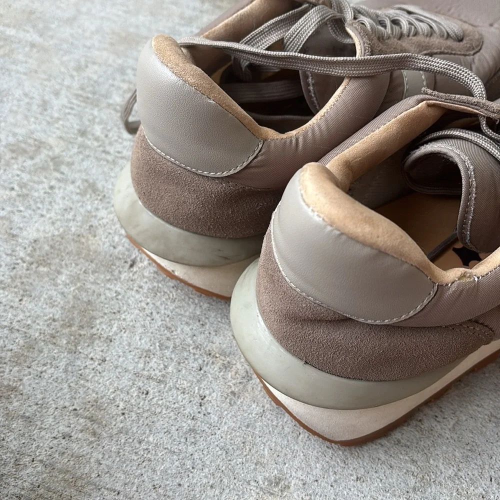 J Slides suede accents